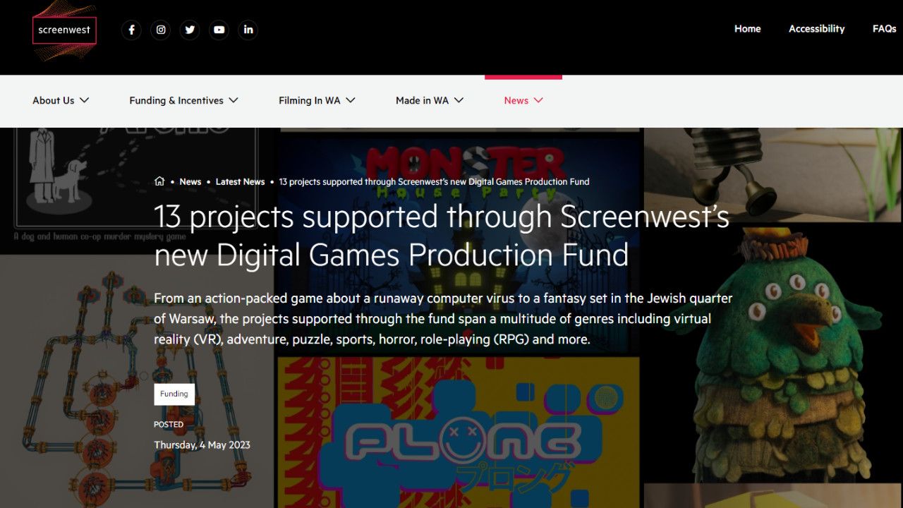 Screenwest funding